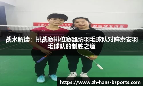 战术解读:挑战赛排位赛潍坊羽毛球队对阵泰安羽毛球队的制胜之道